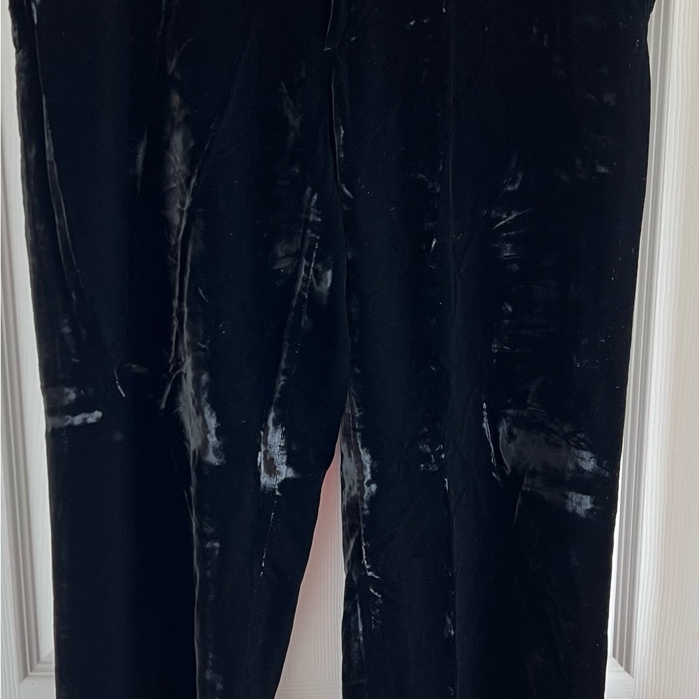 Versace Black Velvet Trousers